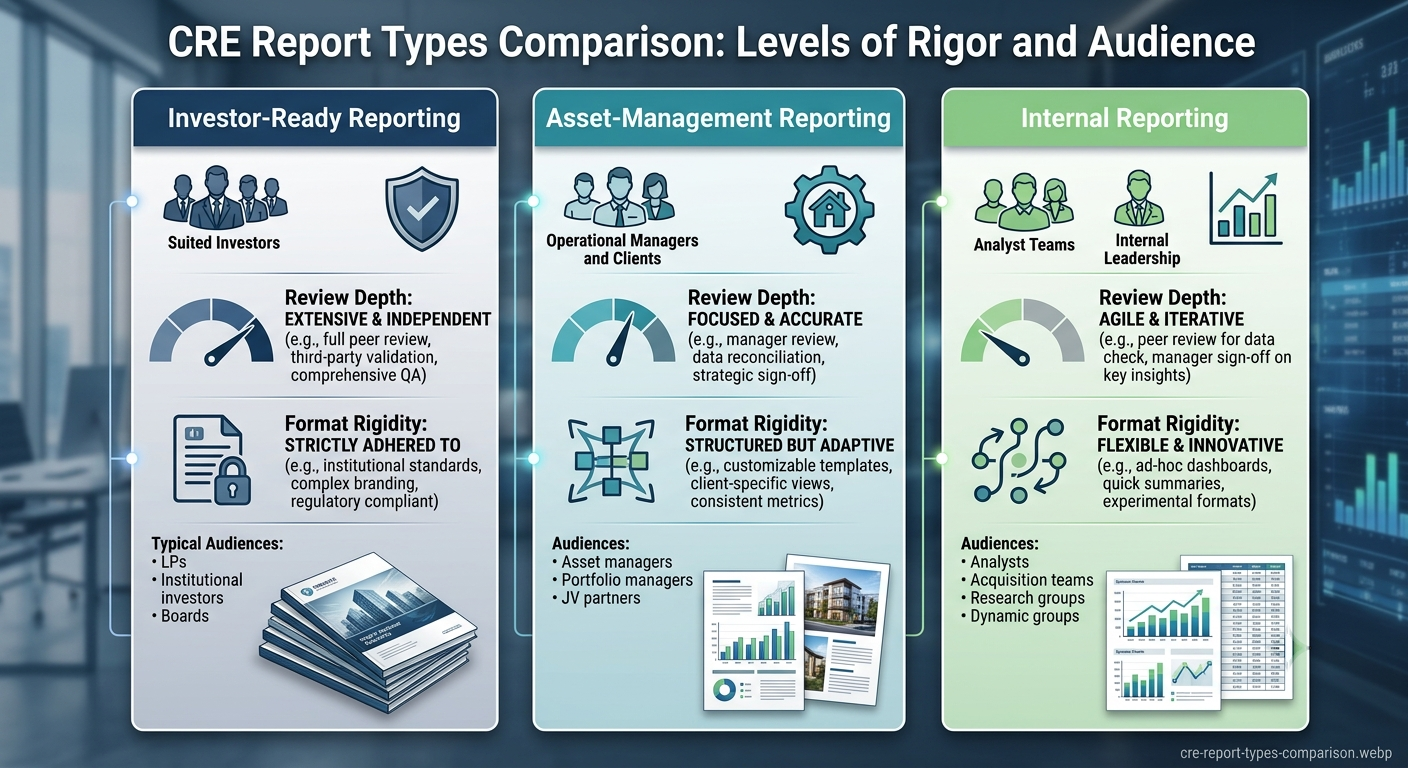 Answer-to-artifact pipeline for commercial real estate reporting